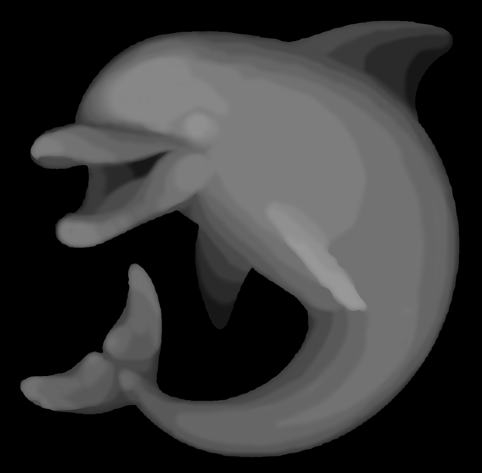depth-map of dolphin